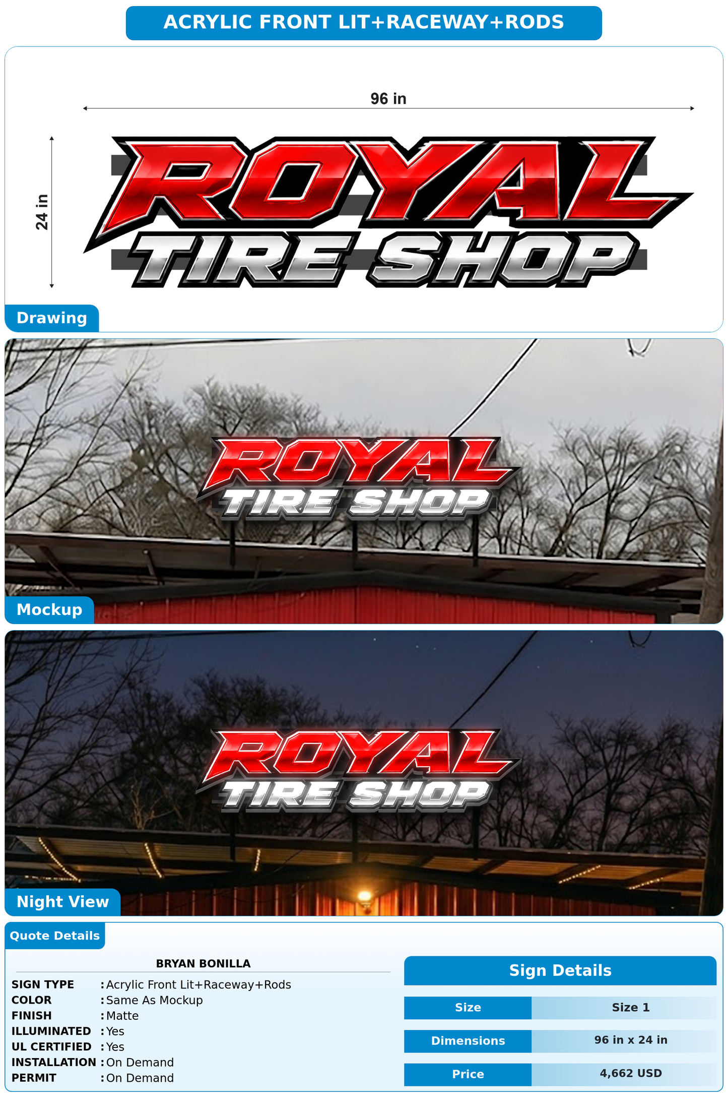 CUSTOM MOCKUP SIGN FOR Bryan Bonilla