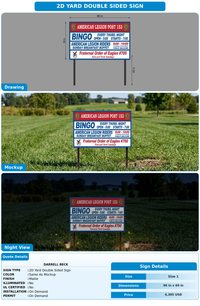 CUSTOM MOCKUP SIGN FOR Darrell Beck