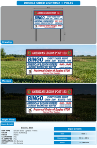 CUSTOM MOCKUP SIGN FOR Darrell Beck