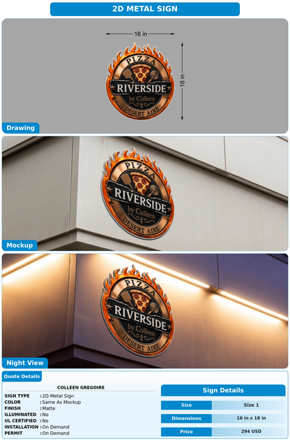CUSTOM MOCKUP SIGN FOR Colleen Gregoire