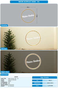 CUSTOM MOCKUP SIGN FOR Kartik