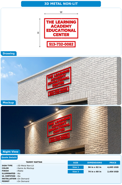 CUSTOM MOCKUP SIGN FOR TAMMY MATTAN