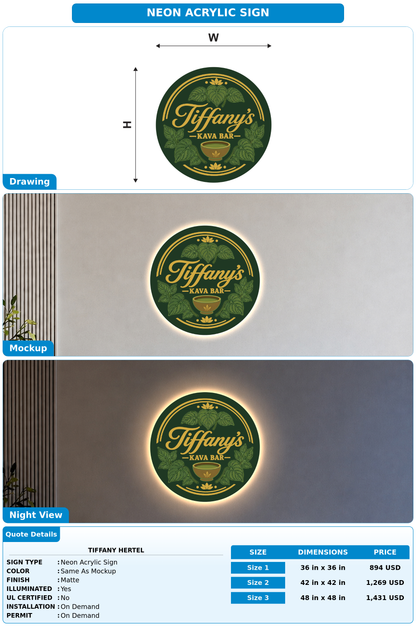 CUSTOM MOCKUP SIGN FOR Tiffany Hertel
