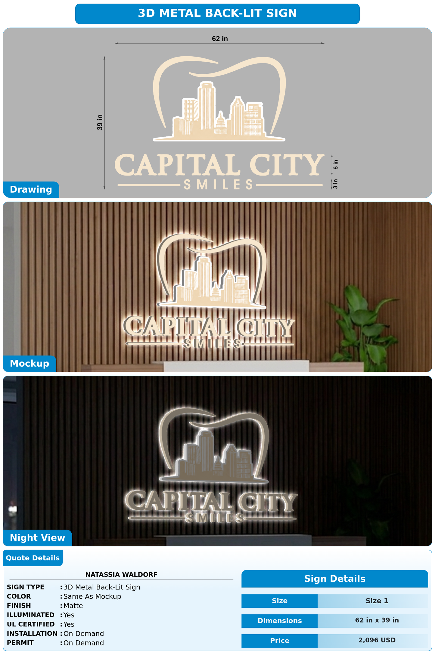 CUSTOM MOCKUP SIGN FOR Natassia Waldorf