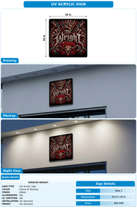 CUSTOM MOCKUP SIGN FOR Spencer Wright