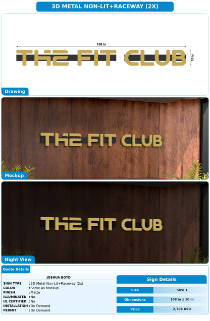 CUSTOM MOCKUP SIGN FOR Joshua Boyd