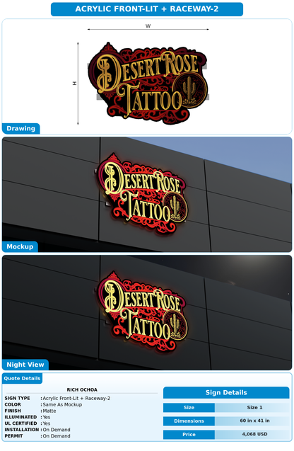 CUSTOM MOCKUP SIGN FOR Rich Ochoa