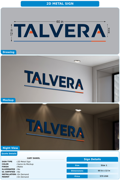 CUSTOM MOCKUP SIGN FOR Cary Daniel