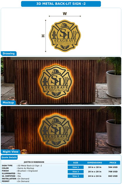 CUSTOM MOCKUP SIGN FOR Justin D Robinson
