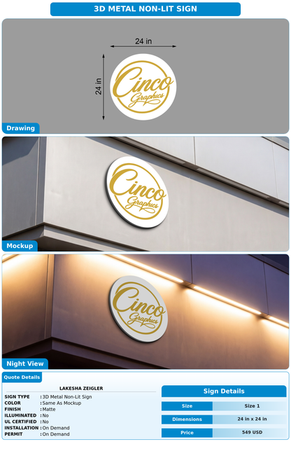 CUSTOM MOCKUP SIGN FOR LaKesha Zeigler