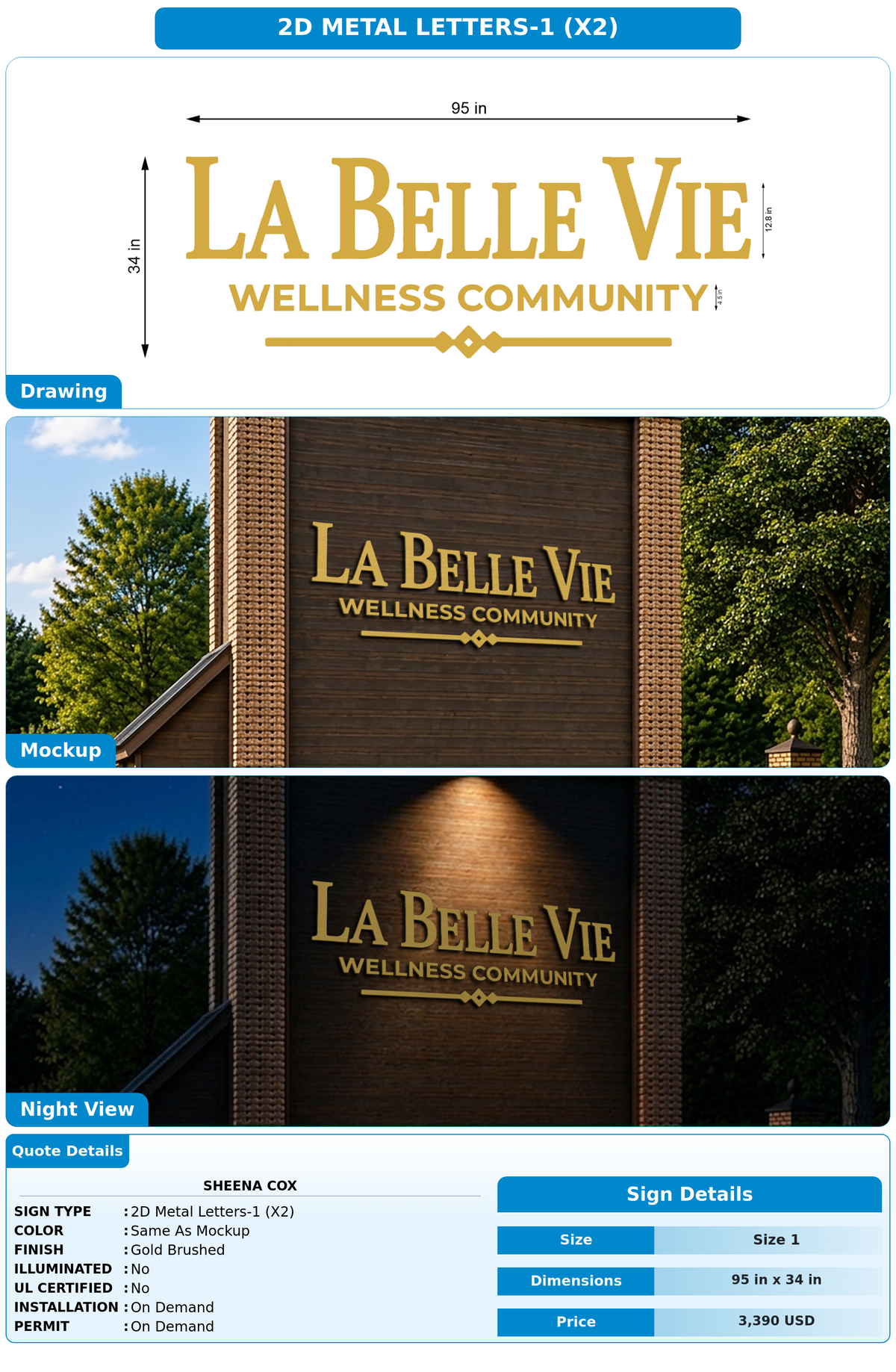 CUSTOM MOCKUP SIGN FOR sheena cox
