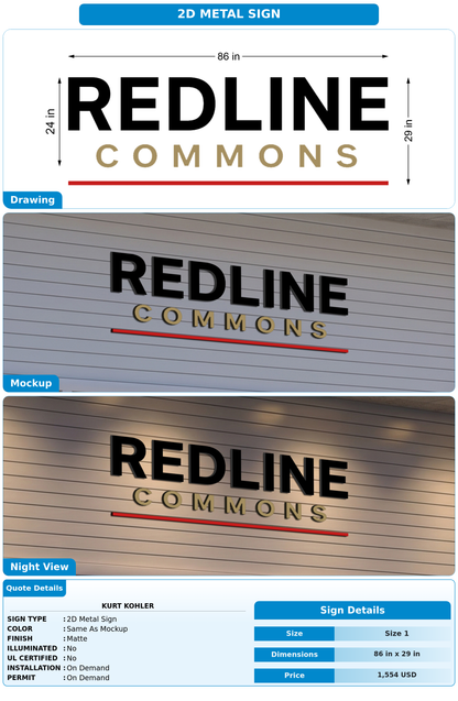 CUSTOM MOCKUP SIGN FOR Kurt Kohler