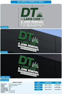 CUSTOM MOCKUP SIGN FOR Dominic Tramble