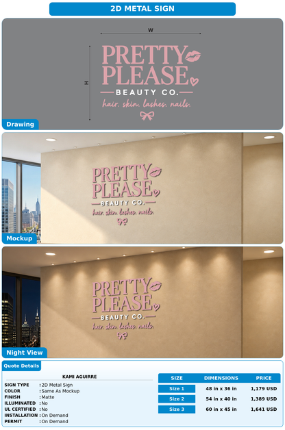 CUSTOM MOCKUP SIGN FOR Kami Aguirre