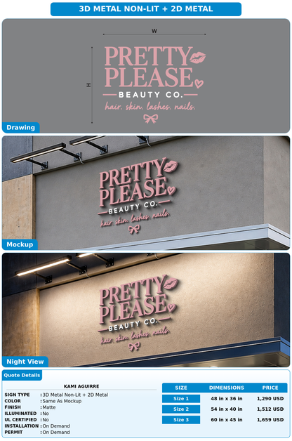 CUSTOM MOCKUP SIGN FOR Kami Aguirre