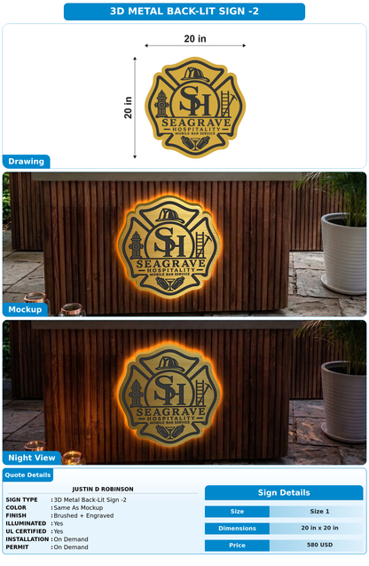 CUSTOM MOCKUP SIGN FOR Justin D Robinson