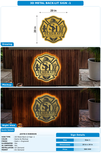 CUSTOM MOCKUP SIGN FOR Justin D Robinson