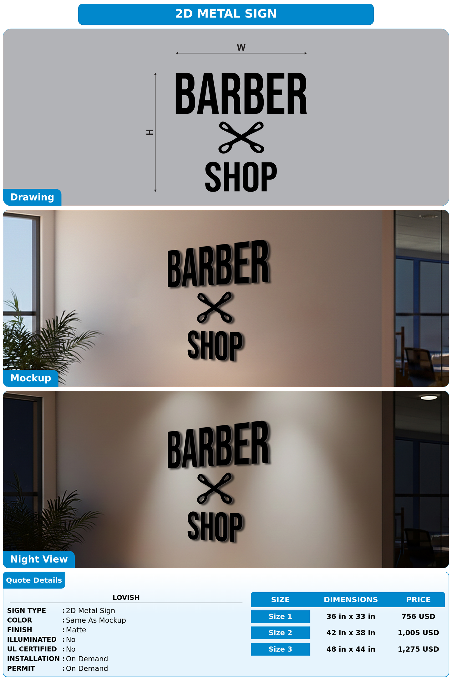 CUSTOM MOCKUP SIGN FOR Lovish