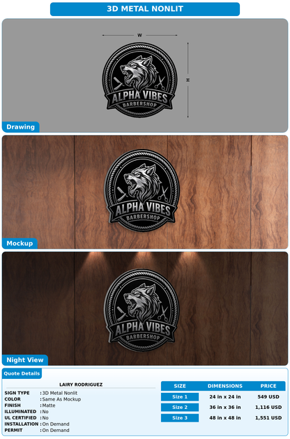 CUSTOM MOCKUP SIGN FOR Lairy Rodriguez