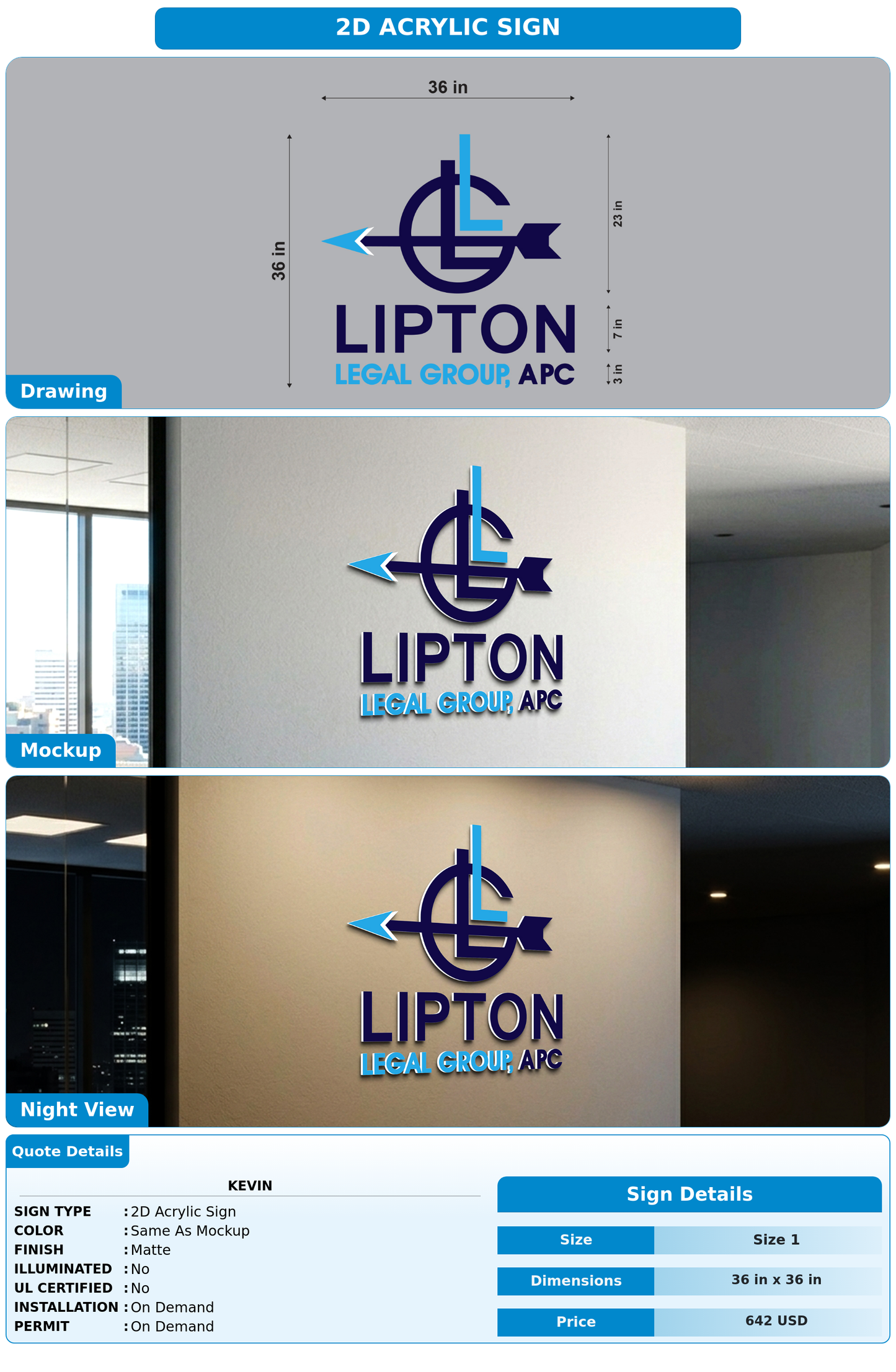 CUSTOM MOCKUP SIGN FOR kevin