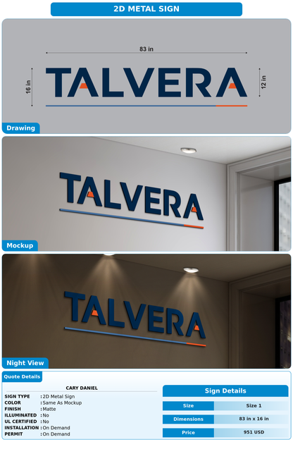CUSTOM MOCKUP SIGN FOR Cary Daniel