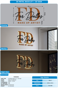 CUSTOM MOCKUP SIGN FOR Fernands