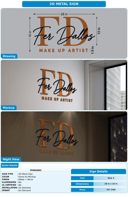 CUSTOM MOCKUP SIGN FOR Fernands