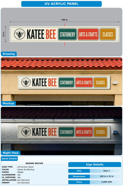 CUSTOM MOCKUP SIGN FOR Brande Wester