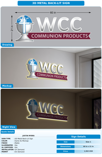 CUSTOM MOCKUP SIGN FOR Justin Myers