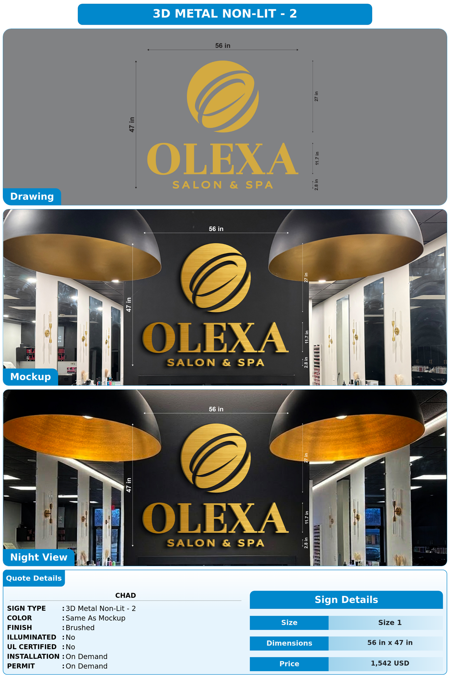 CUSTOM MOCKUP SIGN FOR Chad