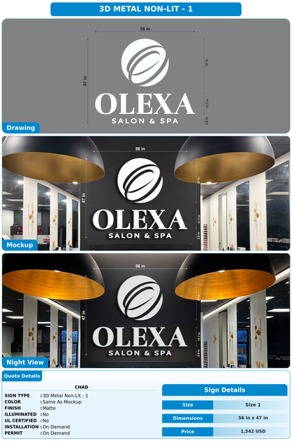 CUSTOM MOCKUP SIGN FOR Chad