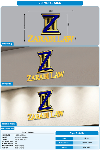 CUSTOM MOCKUP SIGN FOR Elliot Zarabi