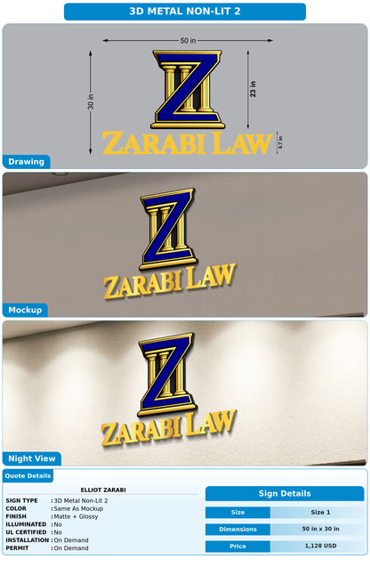 CUSTOM MOCKUP SIGN FOR Elliot Zarabi