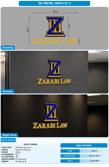 CUSTOM MOCKUP SIGN FOR Elliot Zarabi