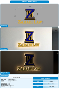 CUSTOM MOCKUP SIGN FOR Elliot Zarabi