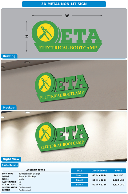 CUSTOM MOCKUP SIGN FOR Angelina Turro