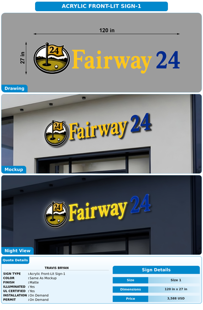 CUSTOM MOCKUP SIGN FOR TRAVIS  BRYAN