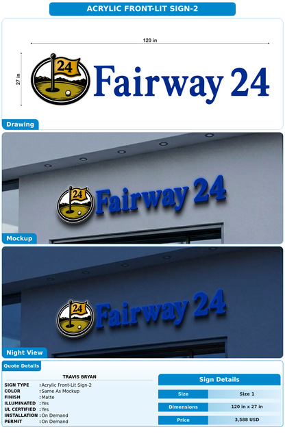 CUSTOM MOCKUP SIGN FOR TRAVIS  BRYAN