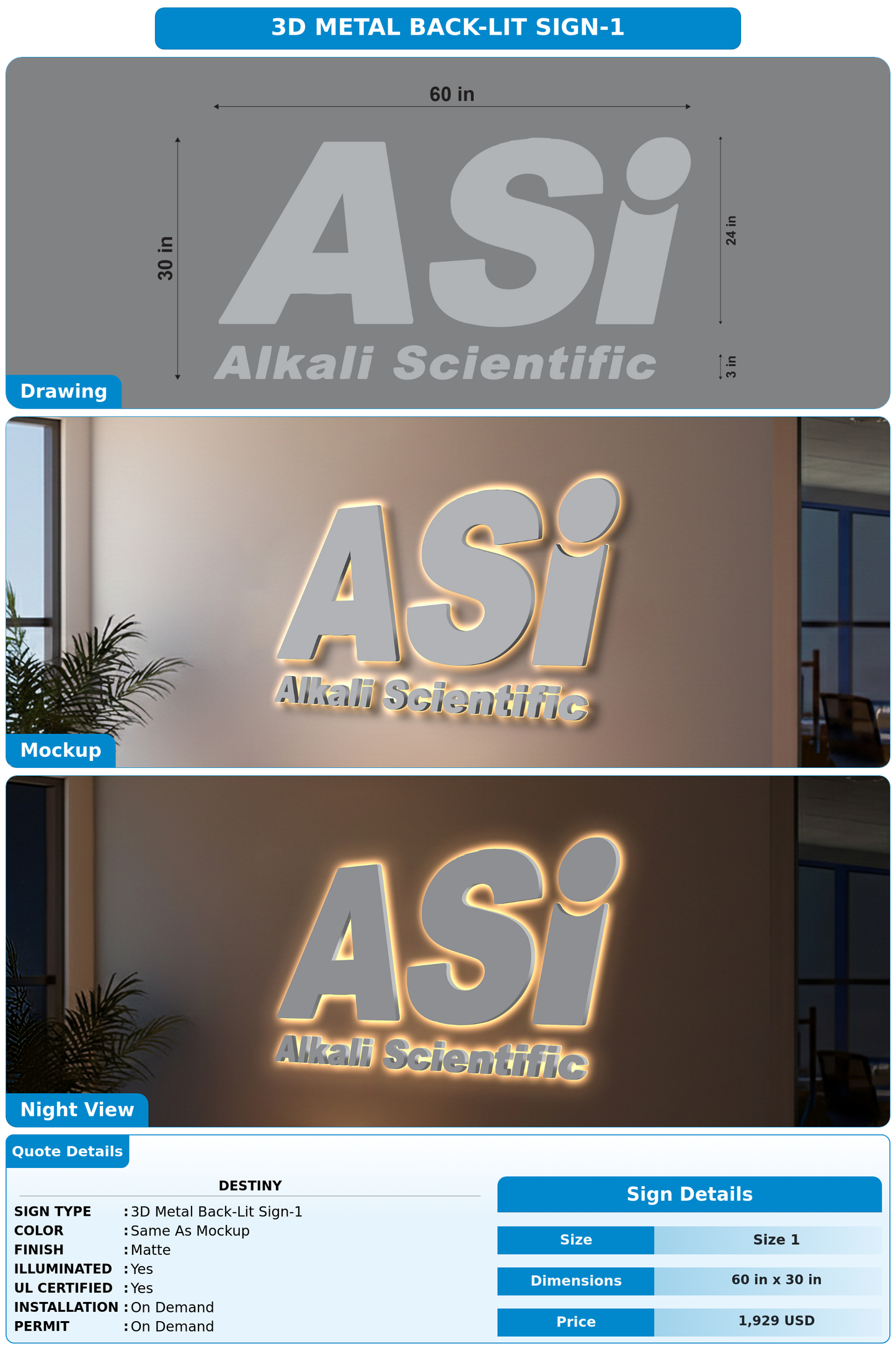 CUSTOM MOCKUP SIGN FOR Destiny
