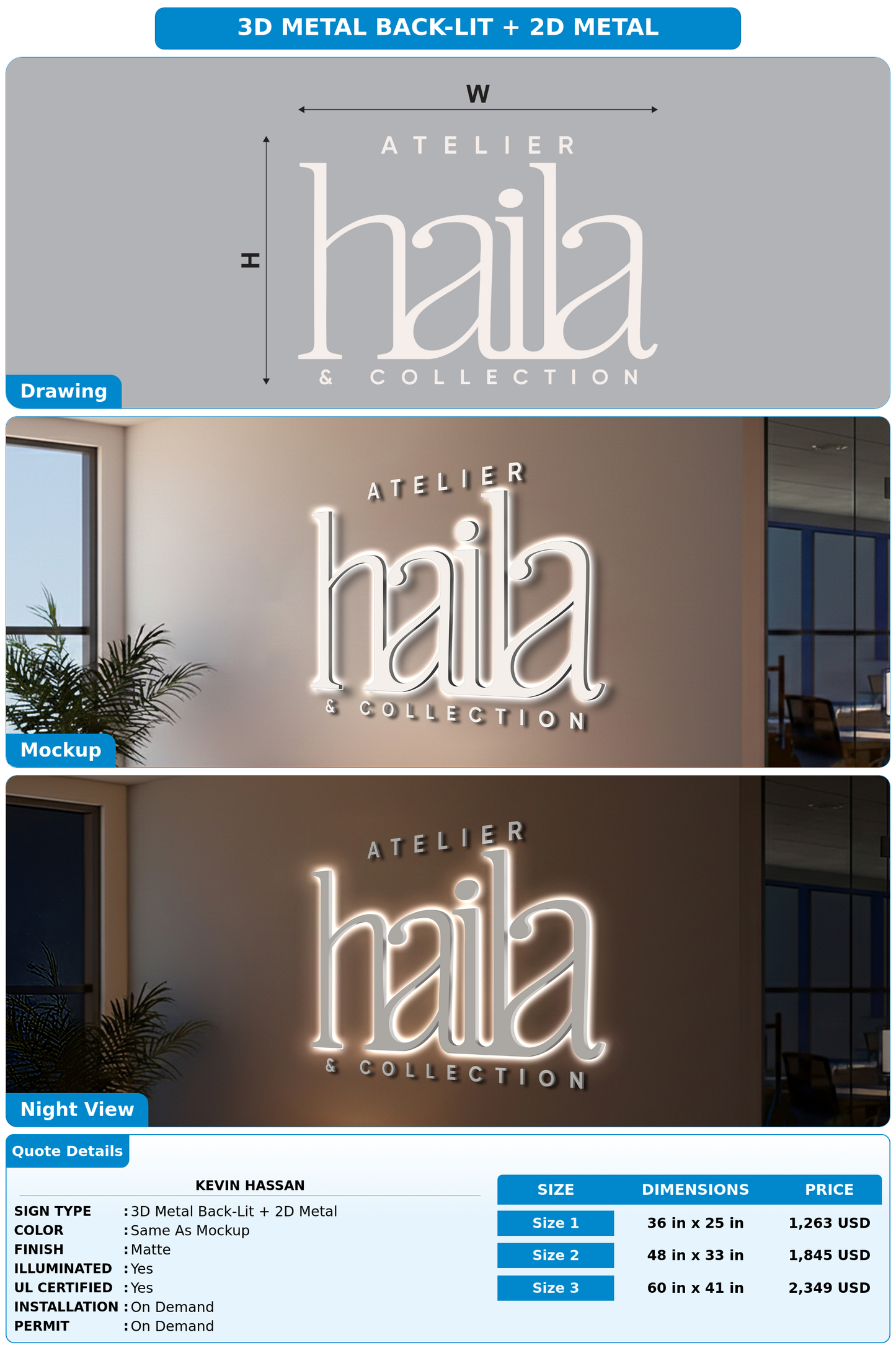 CUSTOM MOCKUP SIGN FOR kevin hassan