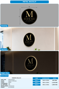 CUSTOM MOCKUP SIGN FOR Roberta Mallico