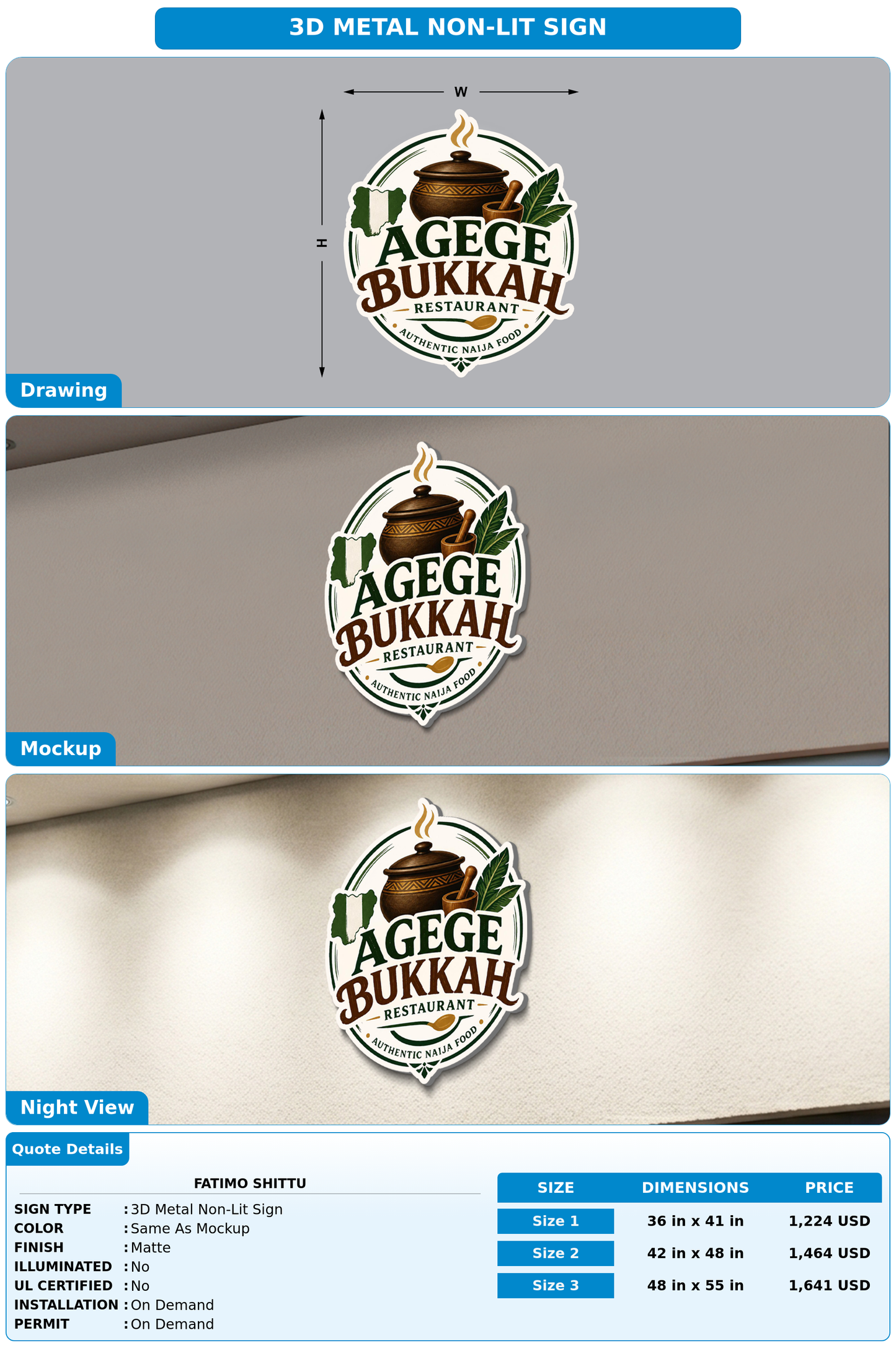 CUSTOM MOCKUP SIGN FOR Fatimo Shittu