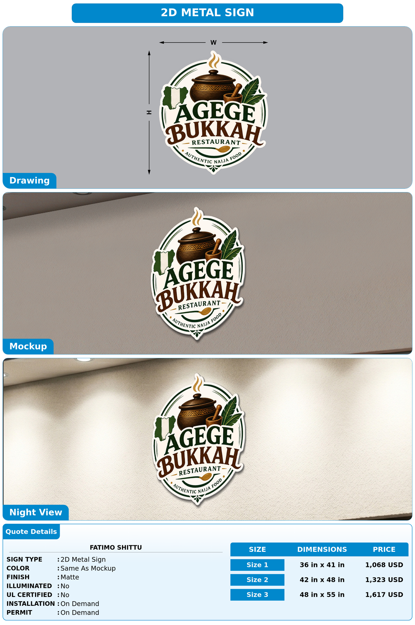 CUSTOM MOCKUP SIGN FOR Fatimo Shittu