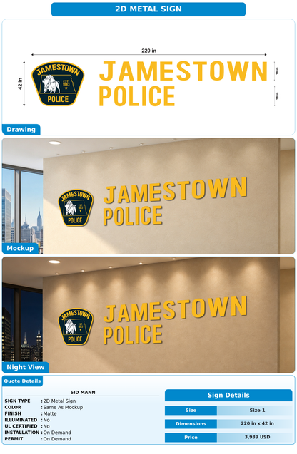 CUSTOM MOCKUP SIGN FOR Sid Mann
