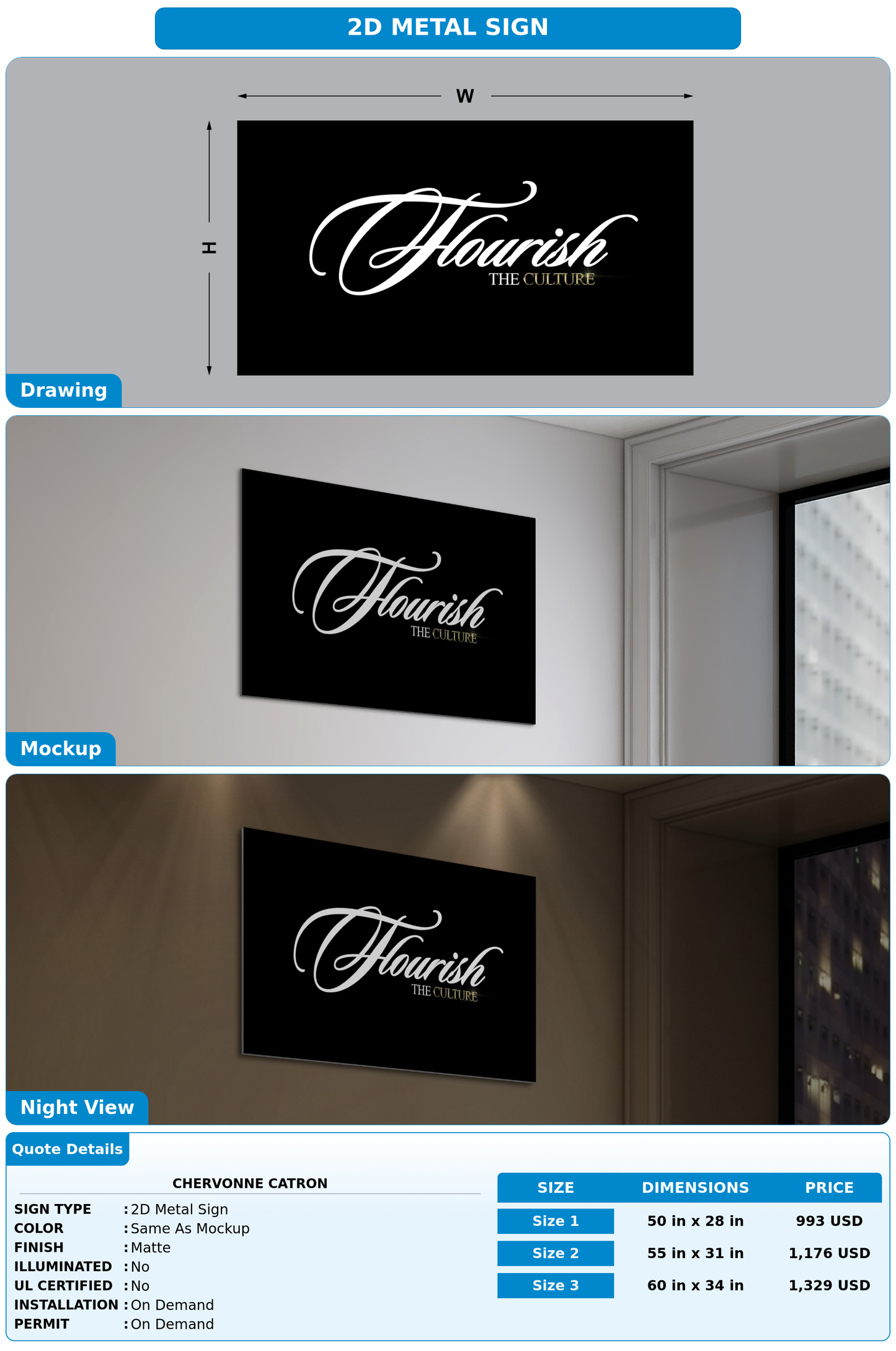 CUSTOM MOCKUP SIGN FOR Chervonne Catron