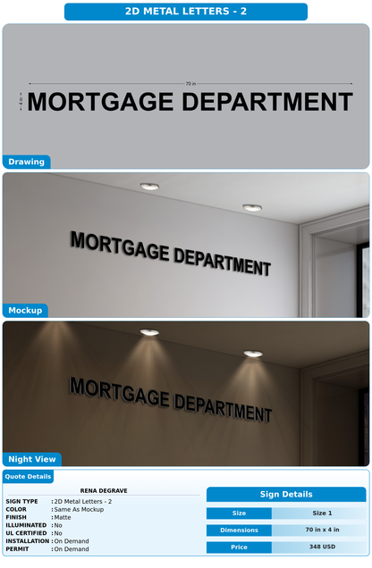 CUSTOM MOCKUP SIGN FOR Rena DeGrave