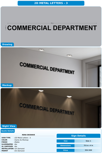 CUSTOM MOCKUP SIGN FOR Rena DeGrave