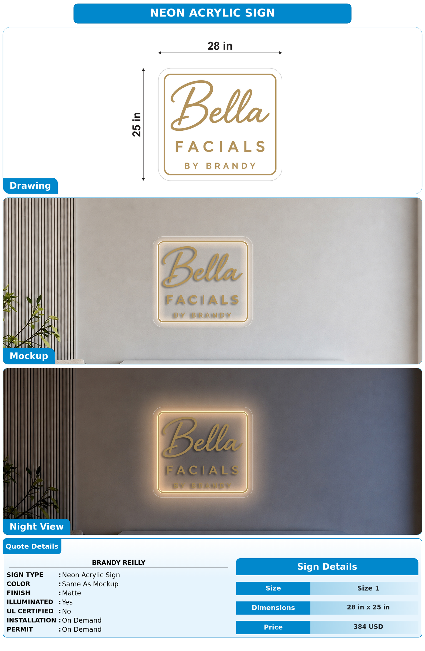 CUSTOM MOCKUP SIGN FOR Brandy Reilly