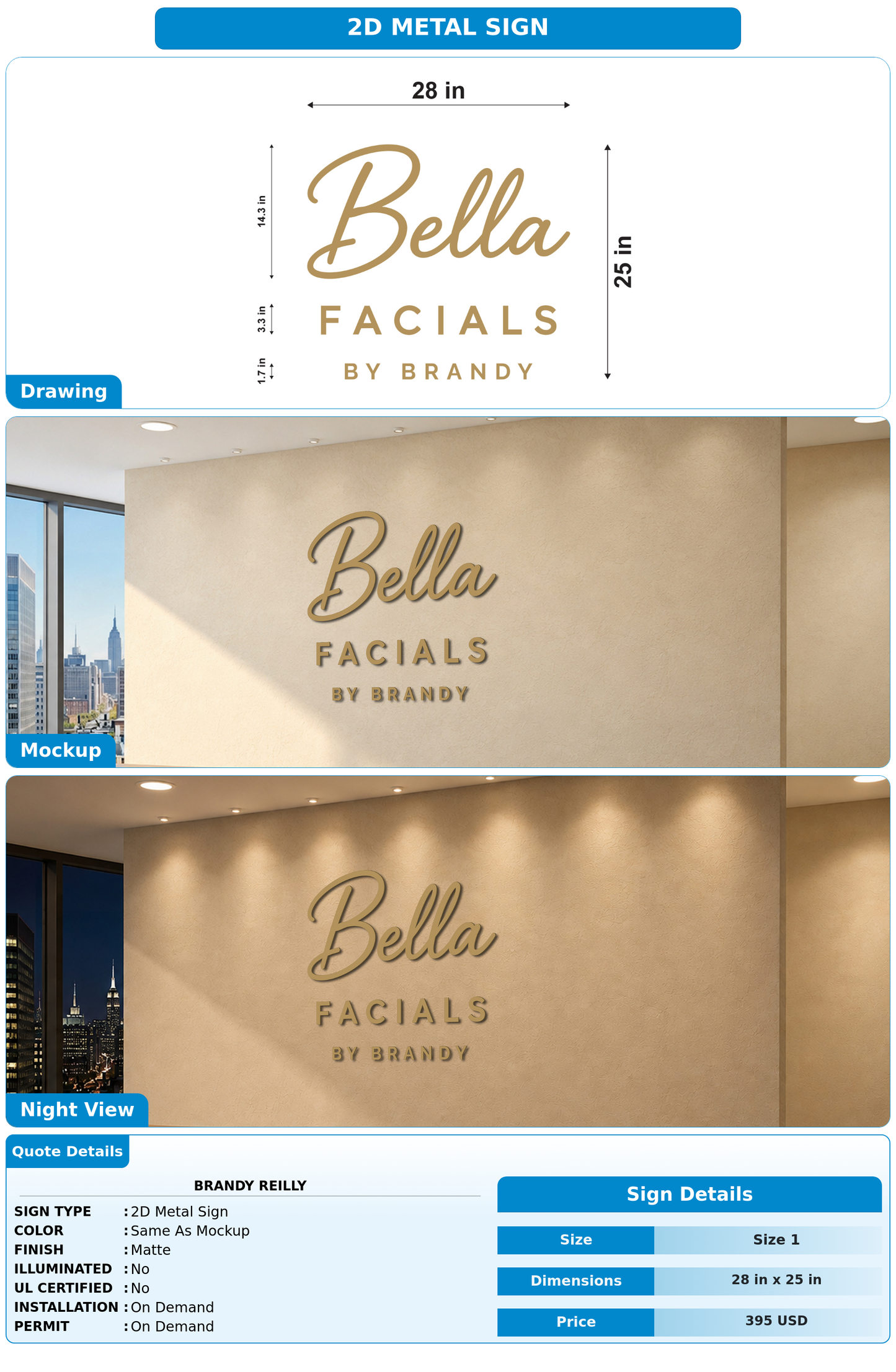CUSTOM MOCKUP SIGN FOR Brandy Reilly