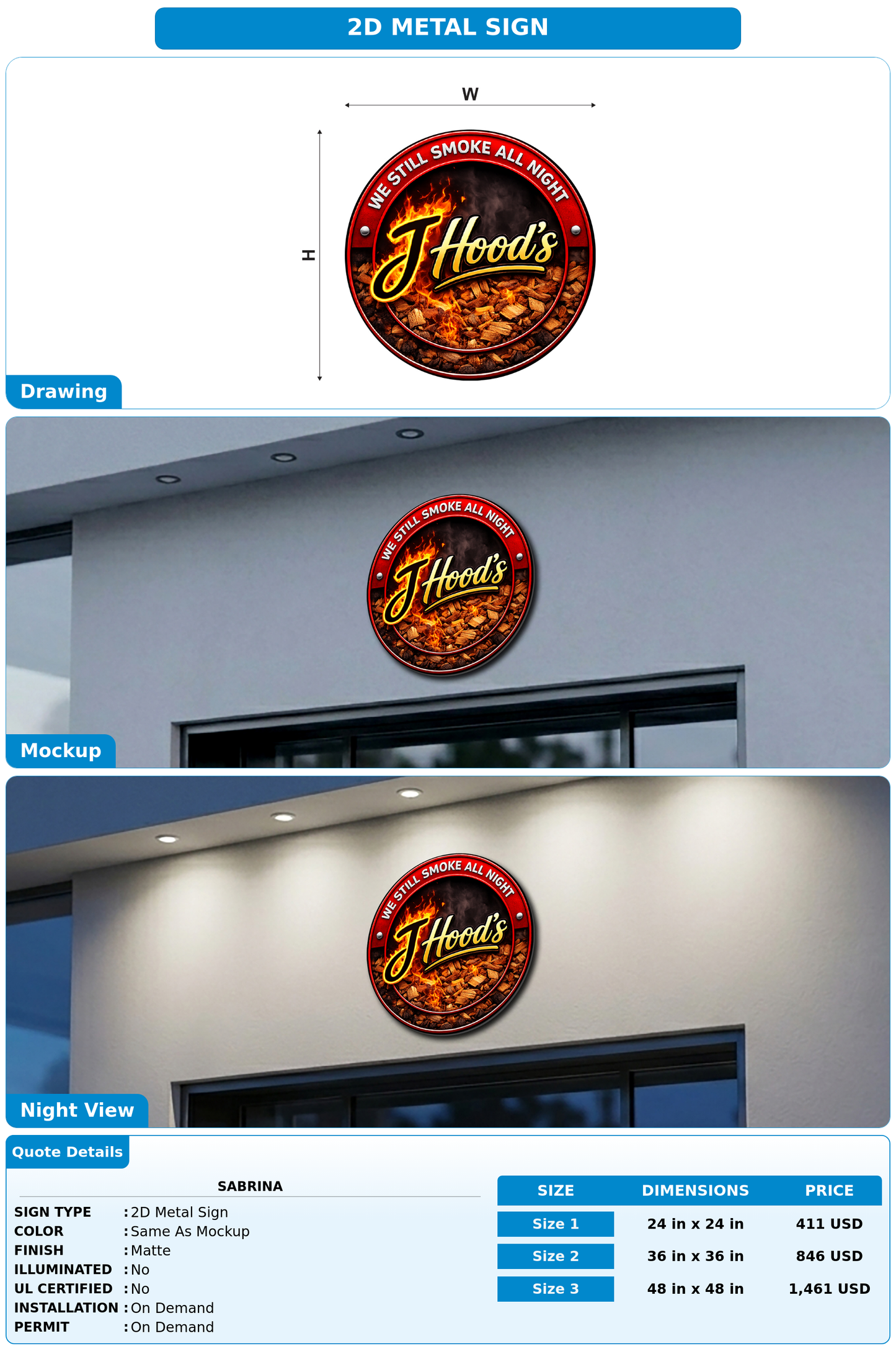 CUSTOM MOCKUP SIGN FOR Sabrina